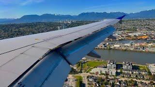 [4K] – Clear & Gorgeous Vancouver Landing – United – Airbus A320-200 – YVR – N477UA – SCS 1297