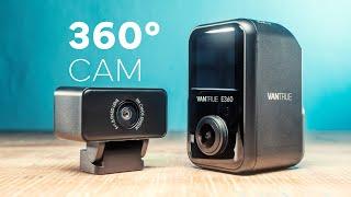 VANTRUE E360 dashcam with 360° panoramic view to capture and secure your travels