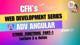 String Functions Part 1 | Advance Angular Lecture 3 | Angular 17