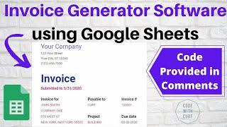 Google Sheets Invoice Generator: Using Invoice Template and Google Apps Script