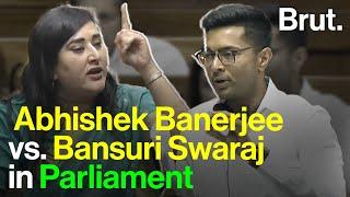 Abhishek Banerjee vs. Bansuri Swaraj in Parliament