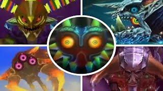 The Legend of Zelda: Majora's Mask 3D - All Bosses (3DS)