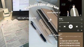 student film diaries  | exam period, studying, music, more studying