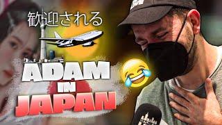 Lachflash in Tokio! Adam weint vor Lachen  Japan Tag 1