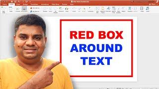 How to Put a Red Box Around Text in PowerPoint (PPT)