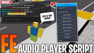 [ FE ] Audio Player Script - Make Scary Sound / Troll Player On The Server | Roblox Script