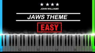 JAWS Theme Easy Piano Tutorial