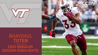 Bhayshul Tuten 2024 Regular Season Highlights | Virginia Tech RB