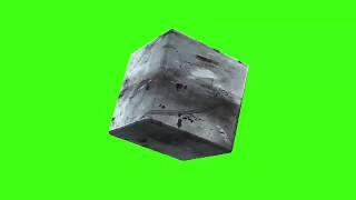 Cubo de Metal Girando - Metal Cube Spinning [Fundo Verde - Chroma Key]