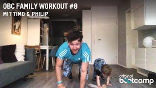 7 Min. Eltern & Kind Workout "Babyrakete & Tiger" | OBC Family Workout #8