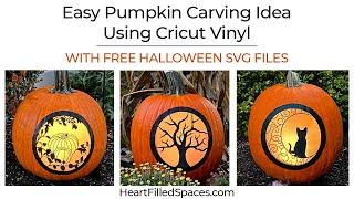 Easy Pumpkin Carving Idea With Free Halloween SVG Files