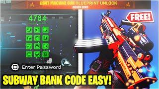 100% EASIEST WAY TO ENTER PASSWORD WARZONE SUBWAY EASTER EGG! - WARZONE BANK ACCESS CODE EXPLAINED!