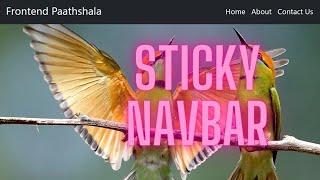 How to create Sticky/Fixed Navbar on Scroll | Bootstrap 5 Responsive Navigation Bar