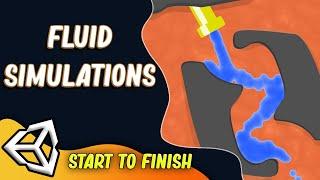 How To Make Liquid(water) Fluid-Simulation in Unity2D Games | Unity Beginner Tutorial C# Coding