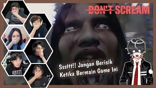 Reaksi Gamer Disaat Tidak Boleh Berteriak Di Game Ini | Don't Scream Part 1