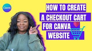 How to make a Checkout for Canva website | How to create a cart for canva website for free