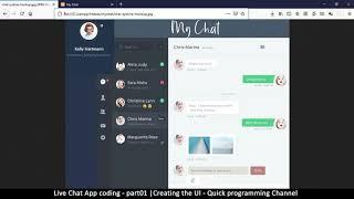 Live chat app | Part01 Creating the UI | Javascript, AJAX, HTML, CSS, JSON, PHP, MYSQL Tutorial