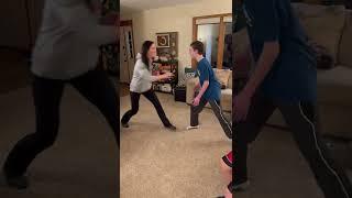 Family Wrestling - Mom vs. Denver Round 1