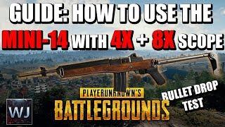 GUIDE: How to use the MINI-14 with the 4x + 8x SCOPE in PLAYERUNKNOWN's BATTLEGROUNDS (PUBG)