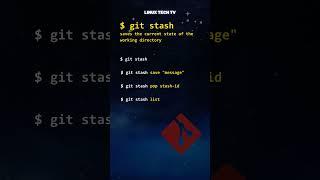 22. Learn Git | git stash command | Master Git | Git basics @LinuxTechTV pro Git