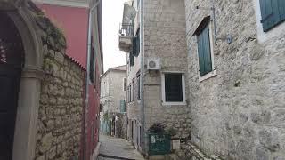 Herceg Novi (Montenegro) #1 - walk through old town 6 November 2021