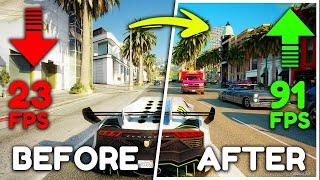 GTA 5: BEST SETTINGS TO BOOST FPS AND FIX FPS DROPS / STUTTER  | Low-End PC️