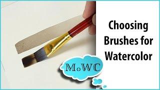 How to Choose Good Watercolor Painting Brushes