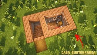  Como hacer una Pequeña BASE SUBTERRANEA para SURVIVAL en Minecraft