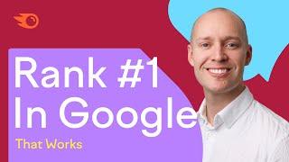 How to Rank #1 in Google in 2024 (Live Demo)