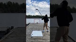 Hockey Player Performs Mind Blowing Trick Shots | People Are Awesome #shorts