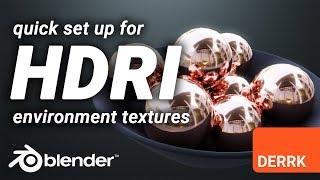 How to set up an HDRI Environment Texture for AWESOME Reflections in Blender!