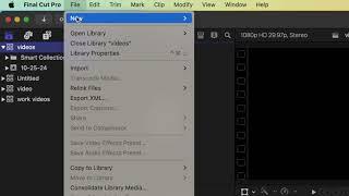 How To Create A New Library In Final Cut Pro