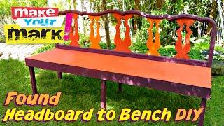 How to: Found Headboard to Bench