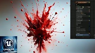 Blood Splatter Niagara effect in Unreal engine 5