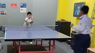 When we play table tennis at BANANI Father office.after school.