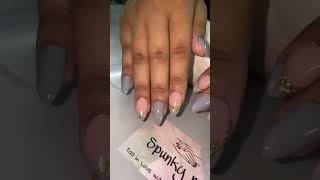 grey nails #nails #nailclasses