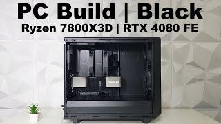 Black PC Build | No RGB | Ryzen 7800X3D | RTX 4080 | Noctua NH-D15 | FSP Hydro PTM PRO | Samsung 990