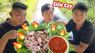 Mực Hấp Với Nước Chấm Siêu Siêu Cay cực Đã Cùng Team Ku Đen  |KDD survival #kd