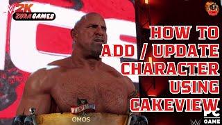 Part 1 How to Add wrestler to existing slot | Cakeview easy tutorial | WWE2k24