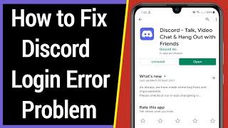 How to Fix Discord Login Error Problem