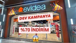 EVİDEA MAĞAZA TURU️%70 İNDİRİM️DEV KAMPANYA️ÇOK UYGUN ÜRÜNLER️ÇEYİZ ALIŞVERİŞİ