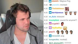 Magnus Carlsen Meets Twitch Chat and Spam