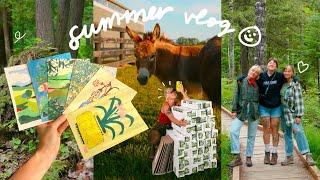 summer artist vlog  packing orders, sketch booking, traveling