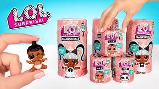 6 diferentes L.O.L. Surprise Dolls de la Serie Makeover