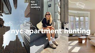NYC APARTMENT HUNTING | tips, prices & tours!