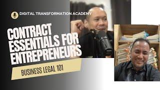 Legal Contracts 101 That Every Entrepreneurs Must Know | Legal Tips with Atty. Rinchel Aurellana