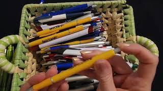 ASMR | Misprint/Overrun Pens Show & Tell (Soft Spoken)