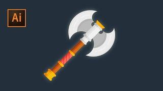 Game design in Adobe illustrator : Axe design