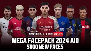 SP Football Life 2024 - NEW MEGA FACEPACK 2024 AIO 5000 FACES | CPK & SIDER