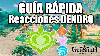 NUEVAS REACCIONES DENDRO  EXPLICACIÓN RAPIDA || Genshin Impact 3.0